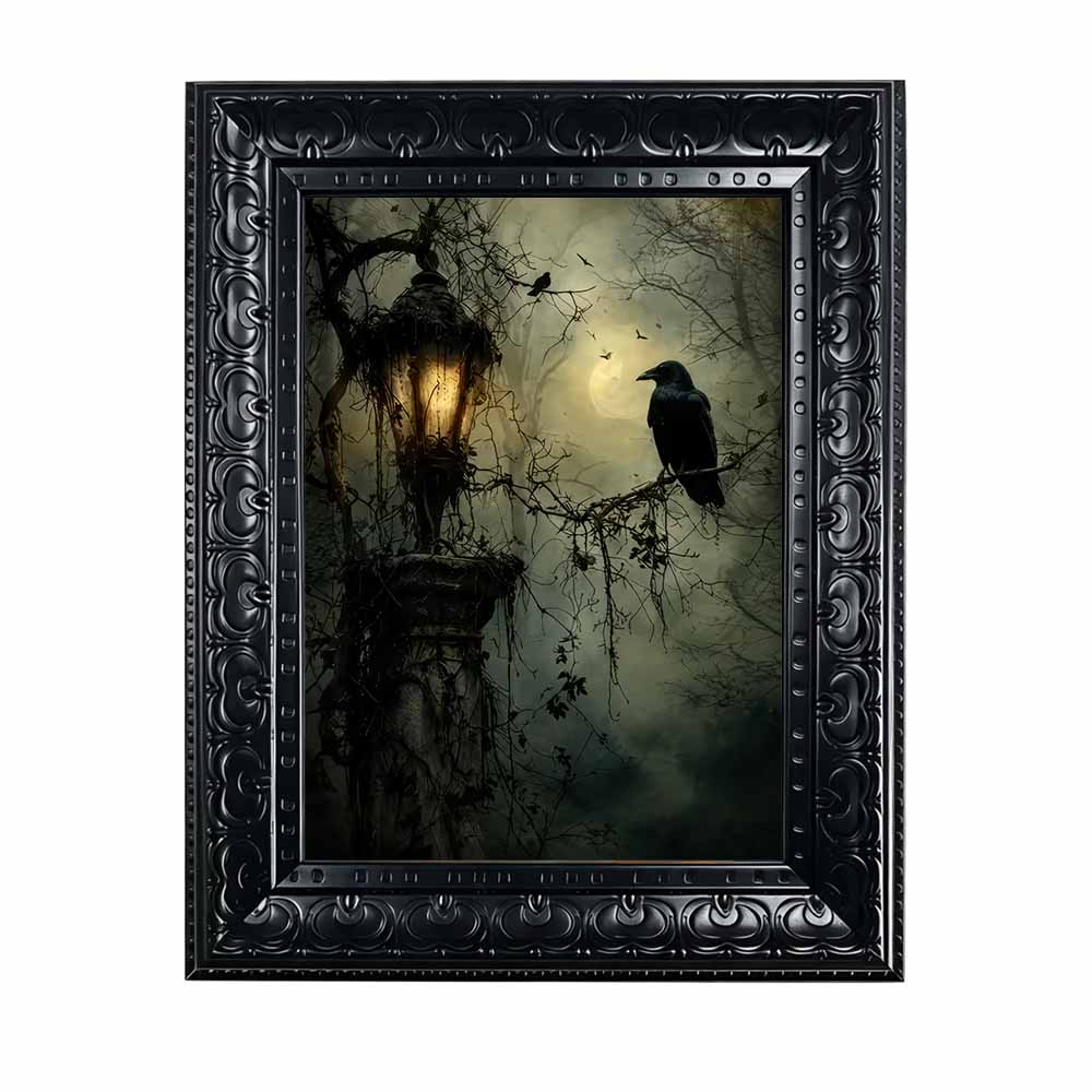 Art Print Framed - Seni Dinding Halloween, Seni Dinding Kanvas