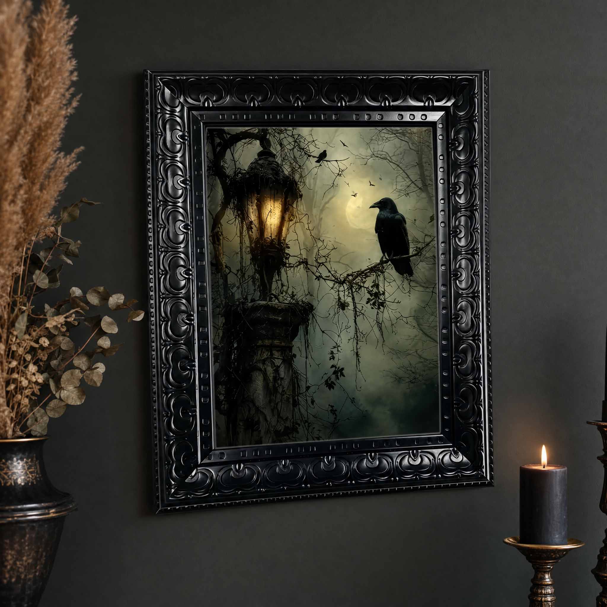 Seni Dinding Halloween, Seni D - Art Print Framed ulasan dan harga