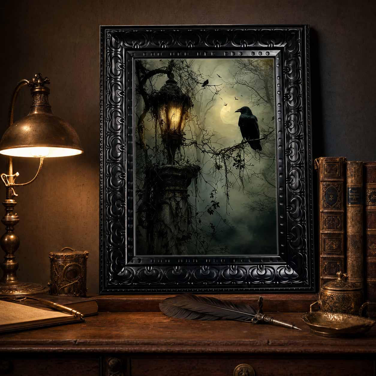 Seni Dinding Halloween, Seni D - Art Print Framed ulasan dan harga