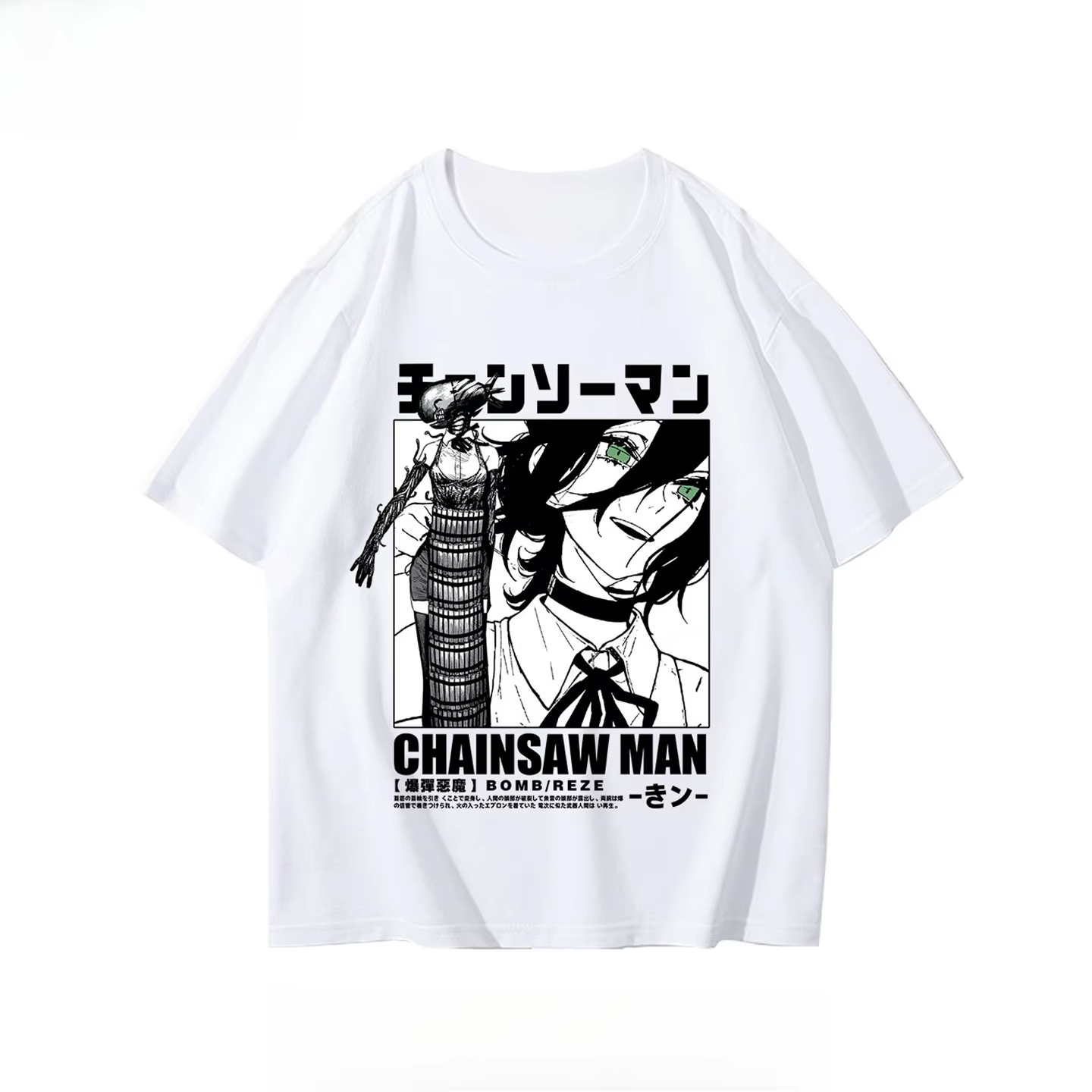 Kaos Chainsaw Man Musim Gugur  - Anime Merchandise T Shirt ulasan dan harga